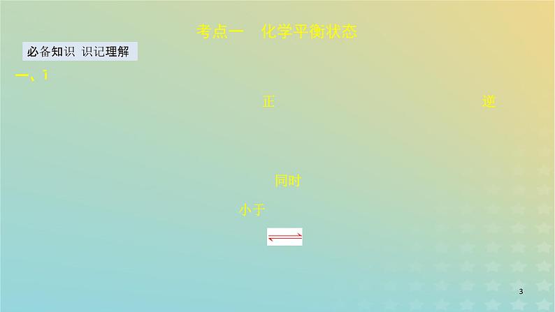 2024年高考化学一轮复习化学平衡状态课件03