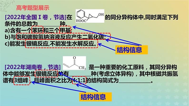 2024届高三化学一轮复习限定条件下有机化合物同分异构体的书写课件第3页