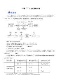 新高考化学二轮复习精选练习专题13 工艺流程综合题（含解析）