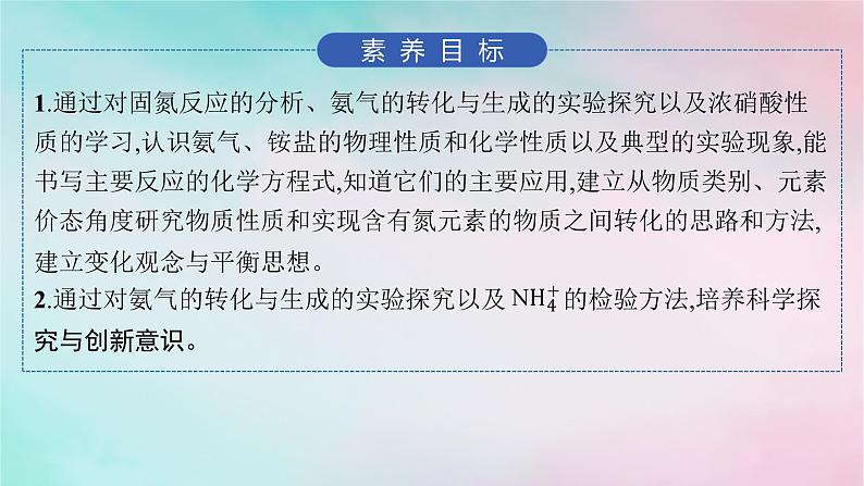 新教材2023_2024学年高中化学第3章物质的性质与转化第3节第2课时氨与铵盐课件鲁科版必修第一册第2页