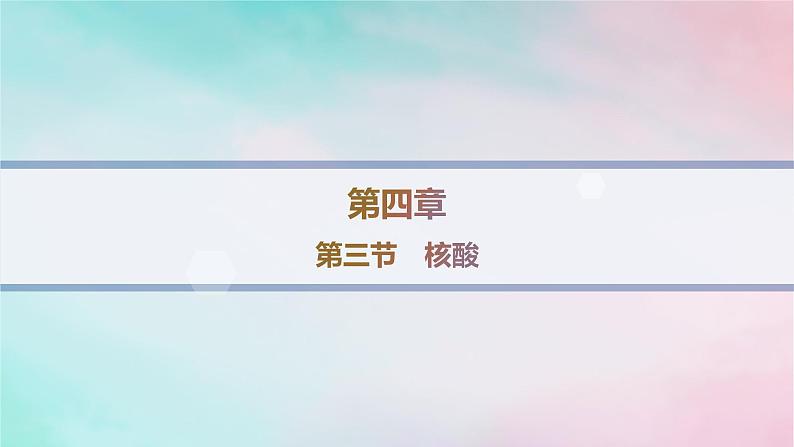 新教材2023_2024学年高中化学第4章生物大分子第3节核酸分层作业课件新人教版选择性必修3第1页