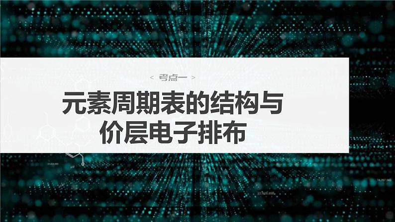 新高考化学一轮复习精品课件 第6章 第31讲　元素周期表、元素的性质 (含解析)第3页