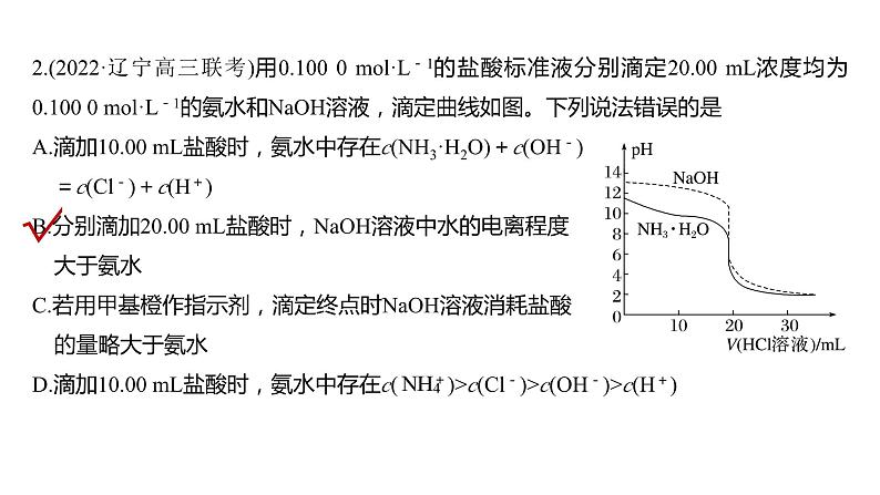 新高考化学一轮复习精品课件 第9章 第56讲　反应过程中溶液粒子浓度变化的图像分析 (含解析)08