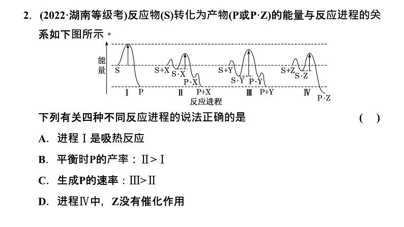 2024届高考化学一轮复习 第七章 化学反应速率与化学平衡  第2讲 催化剂的反应机理与能垒图像课件PPT05