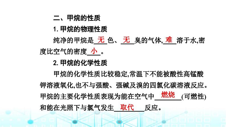 人教版高中化学选择性必修3第二章第一节烷烃课件04