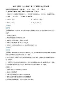 2024省哈尔滨师大附中高三上学期第二次调研考试化学含解析