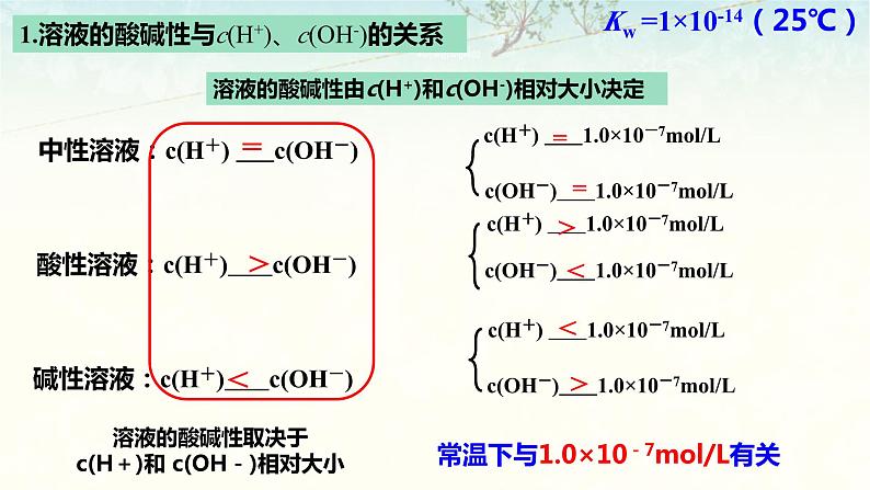 3.2.2   溶液的酸碱性与pH的计算课件2023-2024学年上学期高二化学人教版（2019）选择性必修1第3页