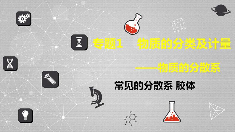 1.3.1常见的分散系胶体课件2023-2024学年高一上学期化学人教版（2019）必修第一册+第1页