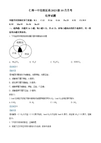 四川省眉山市仁寿第一中学（北校区）2023-2024学年高一化学上学期10月月考试题（Word版附解析）