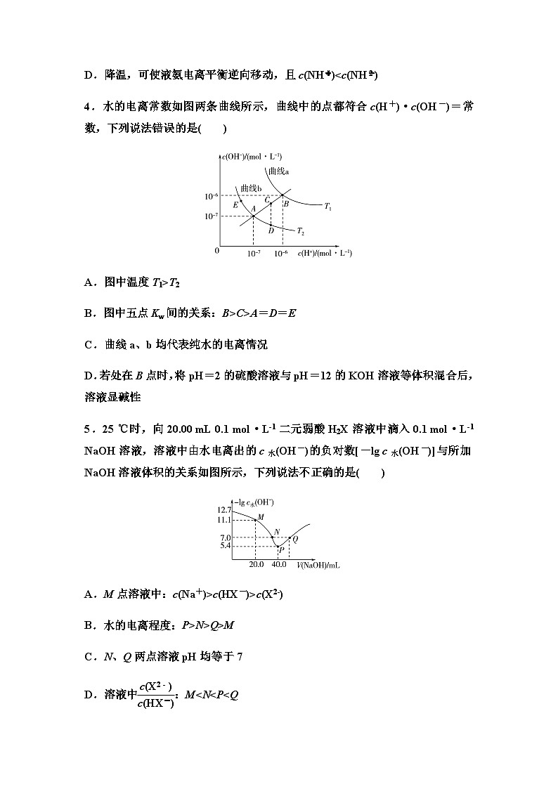 2024届高考化学一轮复习 课时分层作业42　水的电离与溶液的pH  （含答案）02