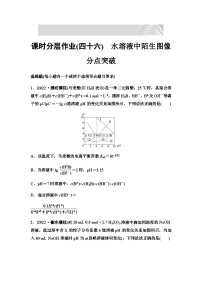 2024届高考化学一轮复习 课时分层作业46　水溶液中陌生图像分点突破 （含答案）