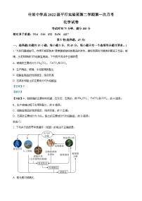 四川省什邡市什邡中学2022-2023学年高一化学下学期第一次月考试题（Word版附解析）