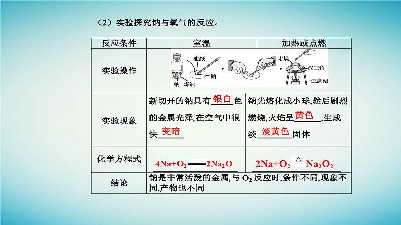 2023_2024学年新教材高中化学第二章海水中的重要元素__钠和氯第一节钠及其化合物课时1活泼的金属单质__钠课件新人教版必修第一册第7页