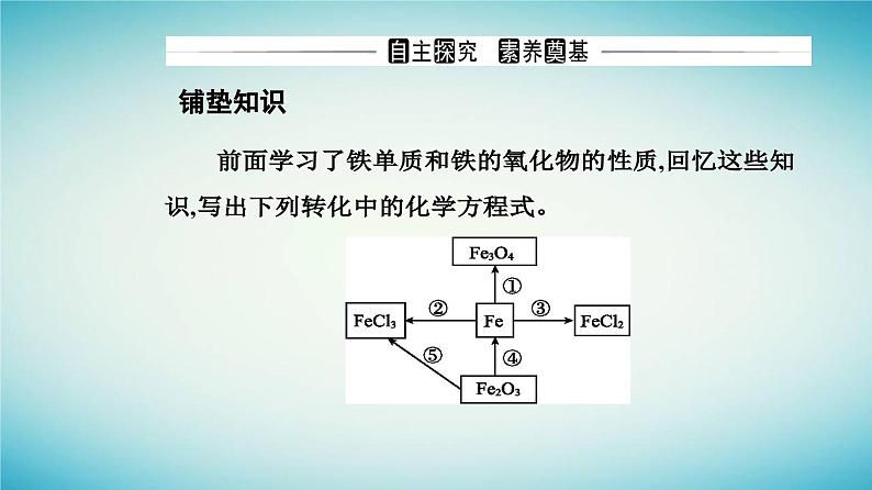 2023_2024学年新教材高中化学第三章铁金属材料第一节铁及其化合物课时2铁的氢氧化物铁盐和亚铁盐课件新人教版必修第一册04