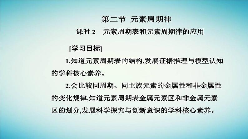 2023_2024学年新教材高中化学第四章物质结构元素周期律第二节元素周期律课时2元素周期表和元素周期律的应用课件新人教版必修第一册第2页