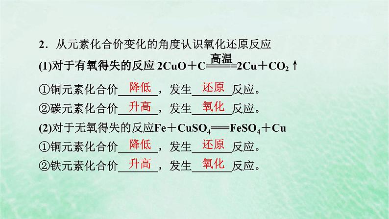 新教材适用2023_2024学年高中化学第1章物质及其变化第3节氧化还原反应第1课时氧化还原反应课件新人教版必修第一册第6页