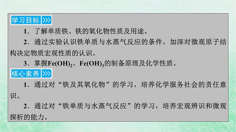 新教材适用2023_2024学年高中化学第3章铁金属材料第1节铁及其化合物第1课时铁的单质氧化物氢氧化物课件新人教版必修第一册第7页