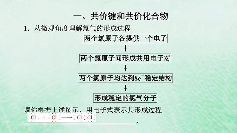 新教材适用2023_2024学年高中化学第4章物质结构元素周期律第3节化学键第2课时共价键课件新人教版必修第一册04