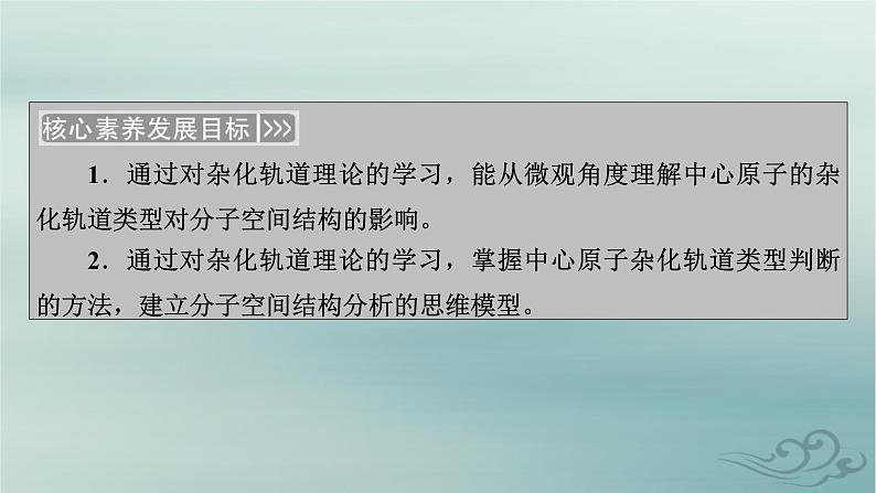 新教材适用2023_2024学年高中化学第2章分子结构与性质第2节分子的空间结构第2课时杂化轨道理论课件新人教版选择性必修203