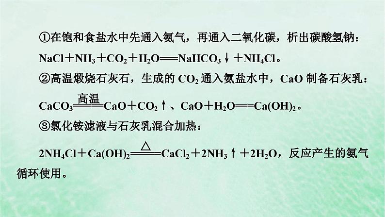 新教材适用2023_2024学年高中化学第2章海水中的重要元素__钠和氯研究与实验1纯碱的生产历史课件新人教版必修第一册07