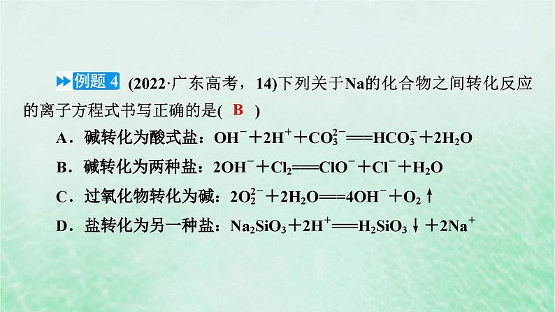 新教材适用2023_2024学年高中化学高考题专项训练课件新人教版必修第一册第8页