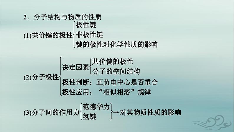 新教材适用2023_2024学年高中化学第2章分子结构与性质章末总结课件新人教版选择性必修2第6页