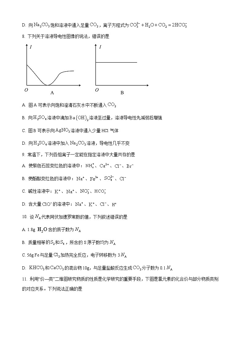 【期中真题】四川省成都市第七中学2022-2023学年高一上学期期中考试化学试题.zip03
