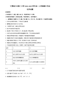 【期中真题】宁夏银川市第二中学2022-2023学年高一上学期期中考试化学试题.zip