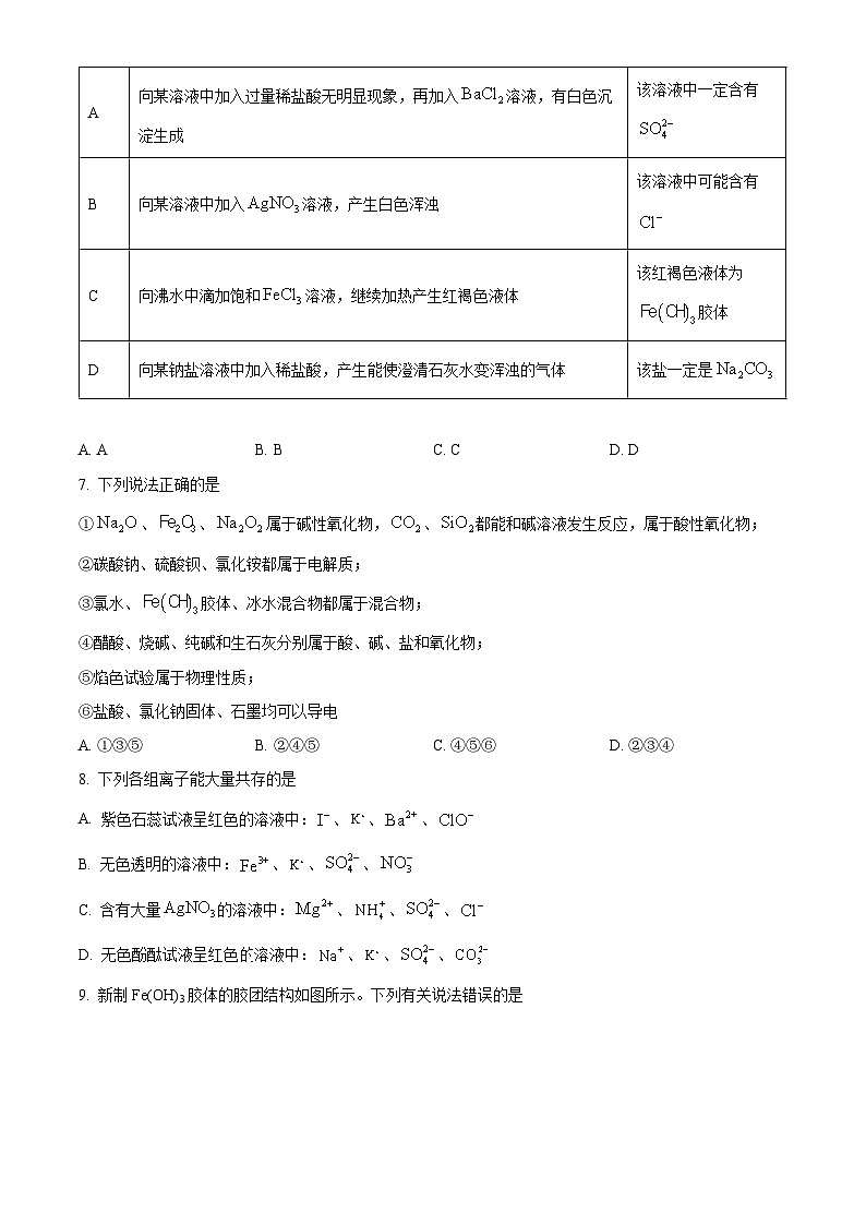 【期中真题】山西省山西大学附属中学2022-2023学年高一上学期期中考试化学试题.zip02