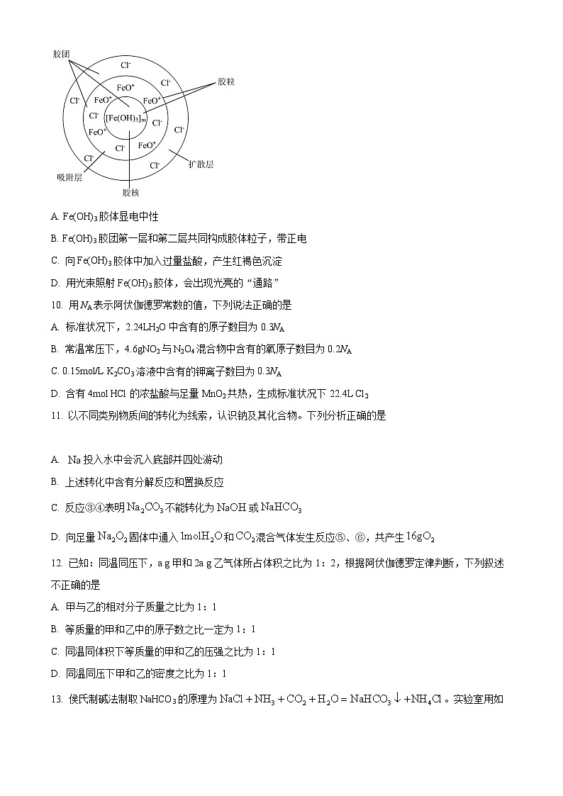 【期中真题】山西省山西大学附属中学2022-2023学年高一上学期期中考试化学试题.zip03