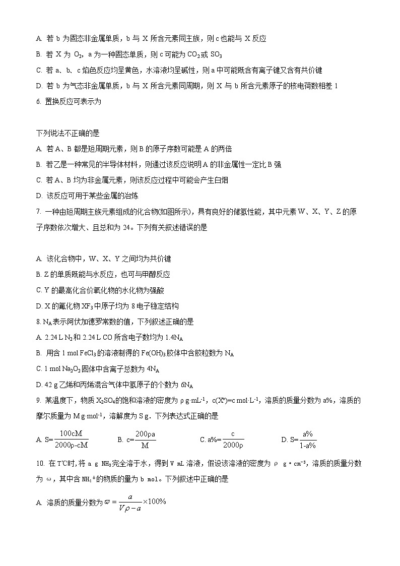 【期中真题】重庆市第八中学校2021-2022学年高三上学期期中考试化学试题.zip02