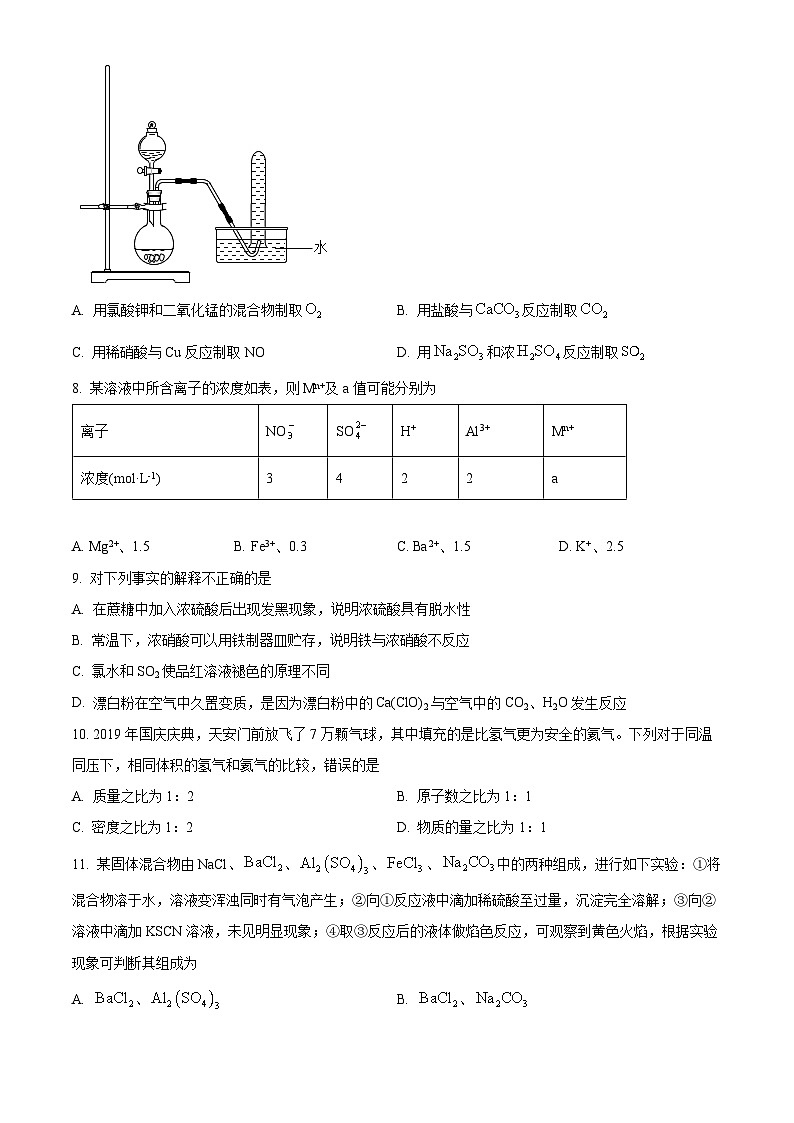 【期中真题】陕西省渭南市蒲城县2021-2022学年高三上学期期中考试化学试题（原卷版）第2页
