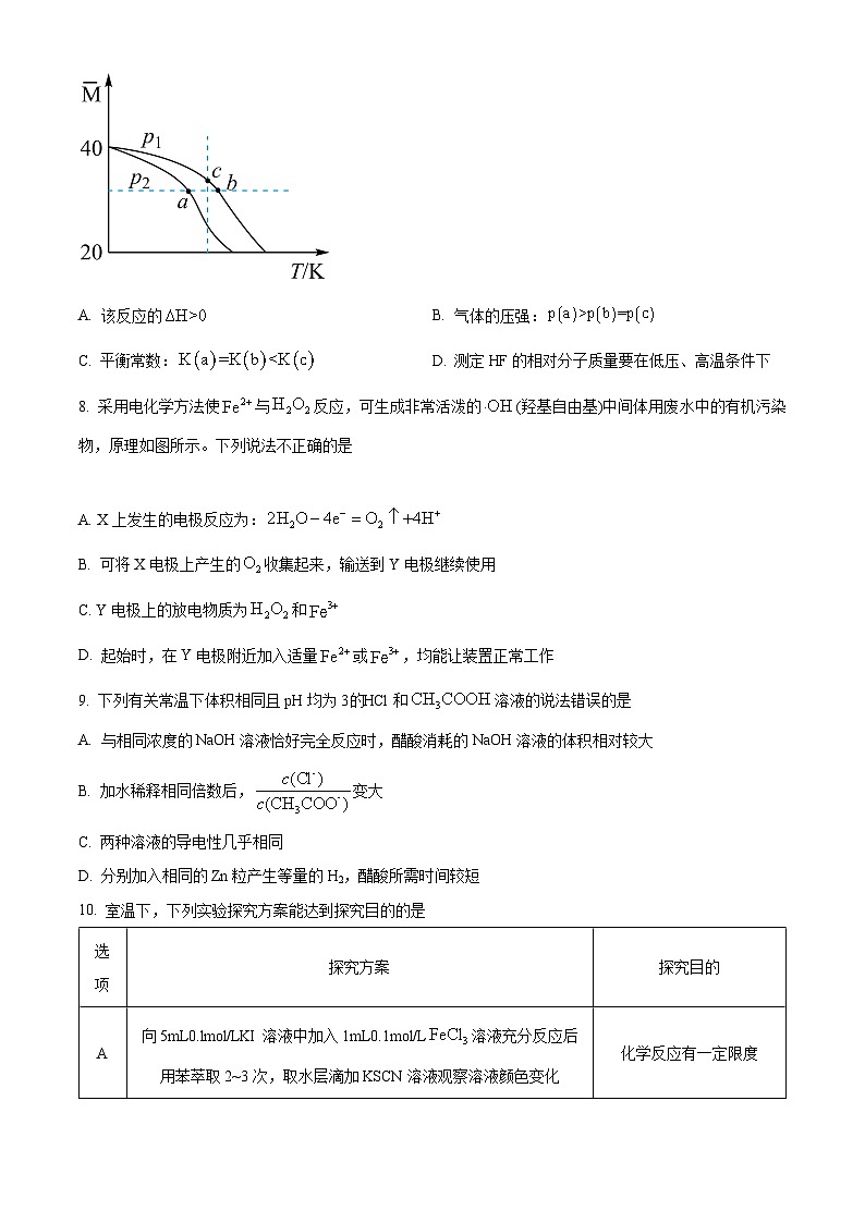【期中真题】山东省实验中学2022-2023学年高二上学期11月期中考试化学试题.zip03