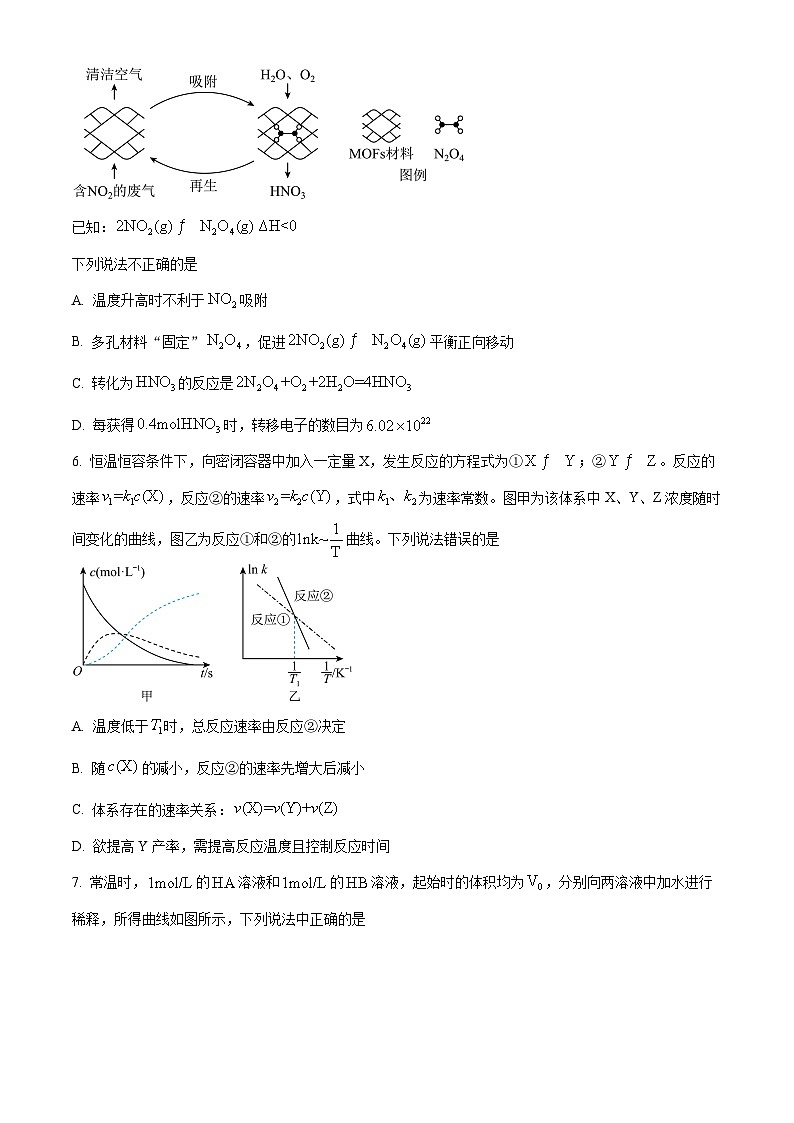 【期中真题】山东省青岛第二中学2022-2023学年高二上学期期中考试化学试题.zip03