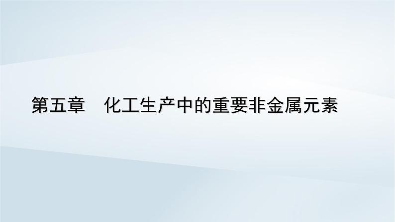 新教材2023年高中化学第5章化工生产中的重要非金属元素章末总结课件新人教版必修第二册第1页