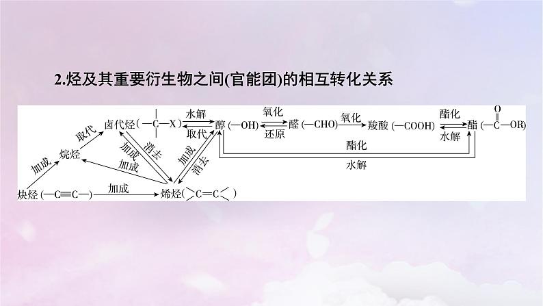 新教材适用2023_2024学年高中化学第3章烃的衍生物章末素能提升课件新人教版选择性必修3第6页