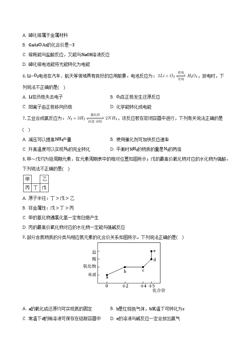 2023-2024学年广东省广州市越秀区高二（上）开学化学试卷（含解析）02