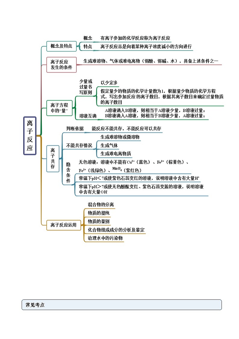 人教版高中化学必修一精品同步讲义1.2.2 离子反应（精讲）（含解析）第2页