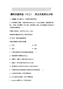 2024届高考化学一轮复习 课时分层作业12　铁及其重要化合物 （含答案）