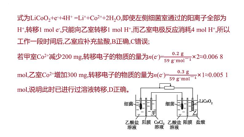 2024届高三化学一轮复习课件：模型认知——电化学中的“多池”与“多室”第7页