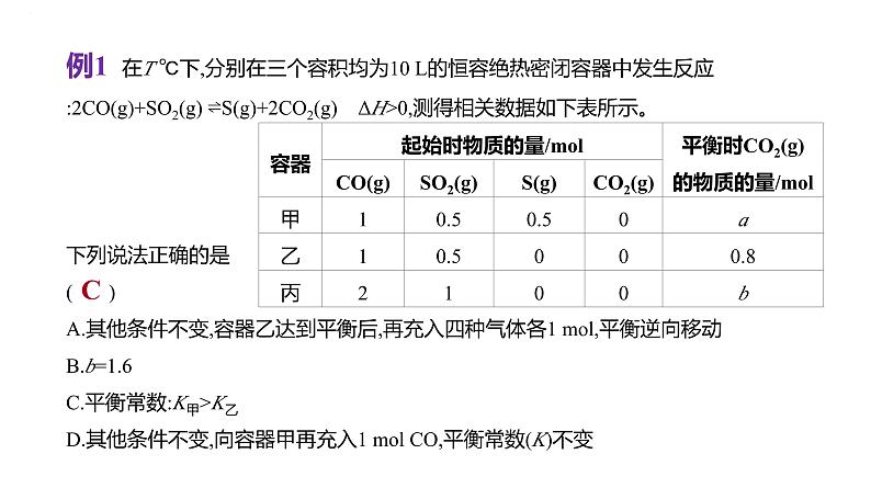 2024届高中化学一轮复习课件：平衡思想——化学平衡常数K、Kp的计算04