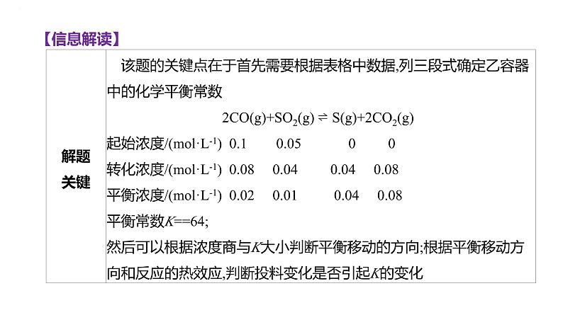 2024届高中化学一轮复习课件：平衡思想——化学平衡常数K、Kp的计算08