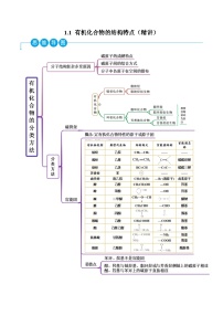 化学选择性必修3第一节 有机化合物的结构特点优秀课后测评