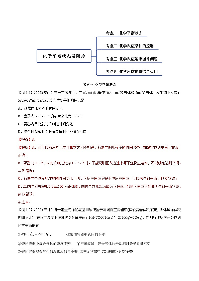 人教版高中化学必修二精品同步讲义6.2.2 化学平衡状态及限度（精讲）（含解析）第3页