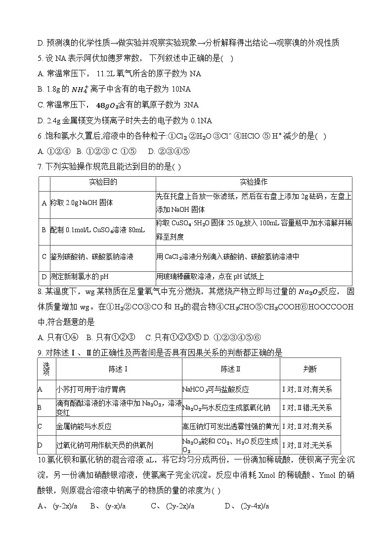 2023学年度高一年级十月月度考练第2页