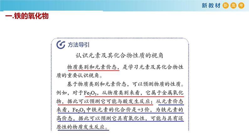 高一化学同步教学课堂 人教版2019必修第一册 3.1.2 铁的重要化合物课件PPT第4页