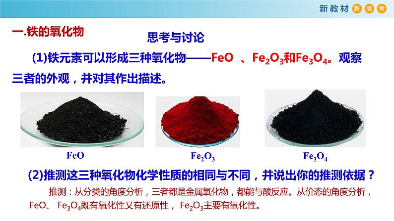 高一化学同步教学课堂 人教版2019必修第一册 3.1.2 铁的重要化合物课件PPT第5页