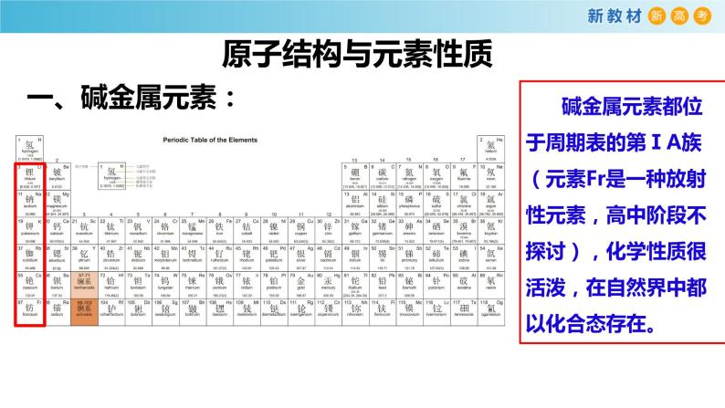 高一化学同步教学课堂 人教版2019必修第一册 4.1.3 原子结构与元素性质碱金属课件PPT06