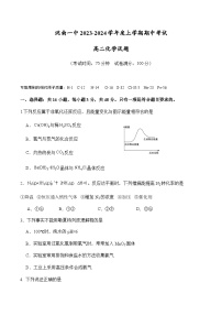 吉林省洮南市第一中学2023-2024学年高二上学期期中考试化学试卷（含答案）