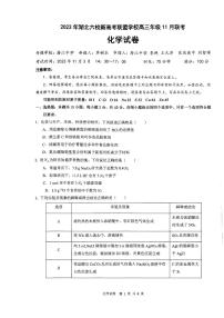 湖北省六校新高考联盟学校2023-2024学年高三上学期11月联考化学试题